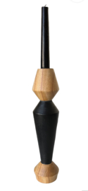 Kandelaar Jonas naturel/zwart ca. 30cm