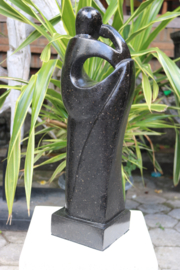 PENSIVE STATUE zwart 54cm