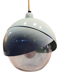 Hanglamp metaal/glas pista groen  22x25cm (incl. electra)