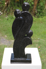 FAMILY STATUE zwart 60cm