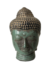 Buddha jade/goud 12cm