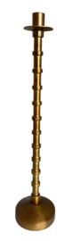 Kandelaar aluminium blue gold 10x45cm VE2