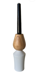 Kandelaar Jari naturel/wit ca. 20cm