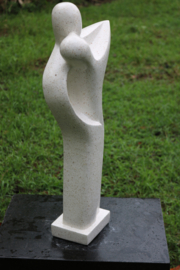 ABSTRAK TERRAZZO DANCE wit 62cm