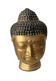Buddha zwart/goud 12cm
