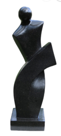 ABSTRAK TERRAZZO zwart 100cm