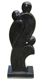 FAMILY STATUE zwart 100cm