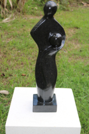 ABSTRAK TERRAZZO MOTHER/CHILD zwart 61cm