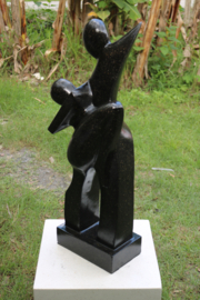 NEW DANCER STATUE zwart 100cm