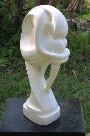 LADY THINKER wit 61cm