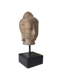 Buddha goud antiek op stand 6x6x16cm