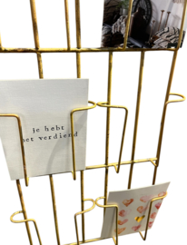 Memorie houder blue gold 22x44cm VE4