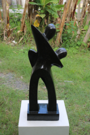 NEW DANCER STATUE zwart 100cm