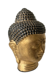 Buddha zwart/goud 12cm
