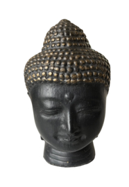 Buddha goud/zwart 12cm