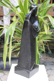 PENSIVE STATUE zwart 54cm