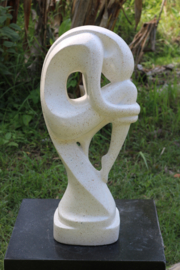 LADY THINKER wit 61cm