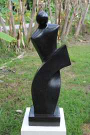 ABSTRAK TERRAZZO zwart 100cm