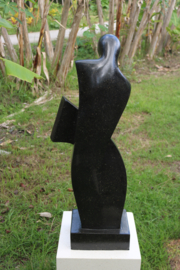 ABSTRAK TERRAZZO zwart 100cm