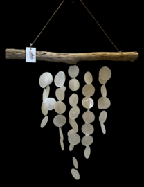 Mobiel Capiz (schelpen) wit ca. 50x50cm (UITVERKOCHT)
