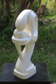 LADY THINKER wit 61cm