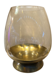Windlicht antq. brass 20x24cm