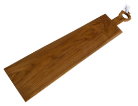 Teak serveerplank ca. 14x70cm