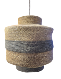 Hanglamp Gras grijs 30x30cm (incl. electra)