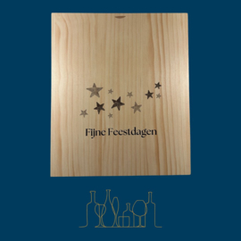 Wijnkistdeksel, Fijne Feestdagen