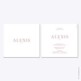 Geboortekaartje // Alexis
