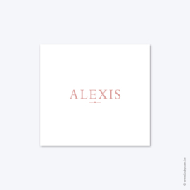 Geboortekaartje // Alexis