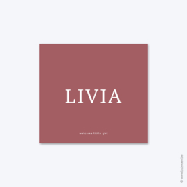 Geboortekaartje // Livia