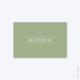 Geboortekaartje // Mathieu