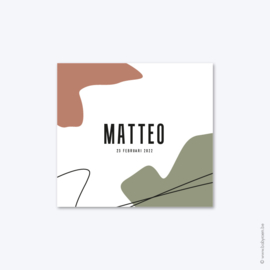Geboortekaartje // Matteo