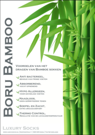 Boru bamboo 2-pack sneakersok met lipje