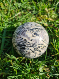 Zebra jasper sphere