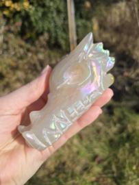 Aura coated agaat draak