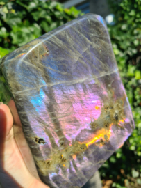 Labradoriet vrije vorm (paars/blauw)