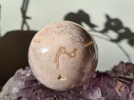 Pink amethyst sphere 