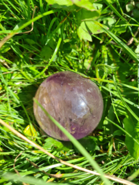 Amethyst in quartz sphere 1