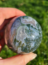 Moss agate sphere 2