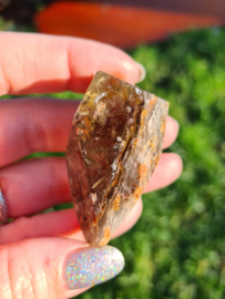 Rutile in lodolite freeform