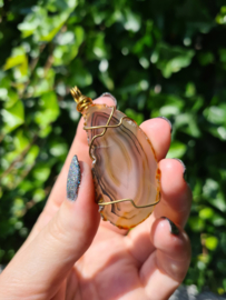 Agate pendant (brown)