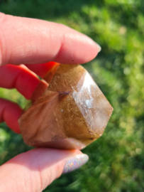 Rutile in smokey quartz freeform 3