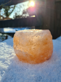 Salt tealight holders