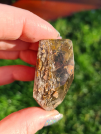 Rutile in lodolite freeform