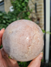 Big pink amethyst sphere