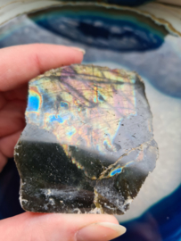 Labradorite free form (yellow/purple)