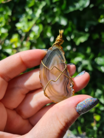 Agate pendant (brown)