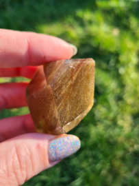 Rutile in smokey quartz freeform 3